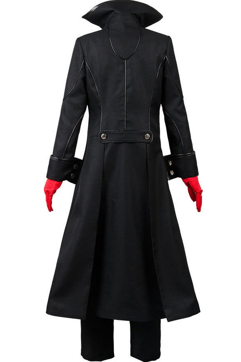 Ya-cos Persona 5 Protagonist Joker Cosplay Costume Coat Suit Jacket Outfit Top Attire Dress Up,Black,Medium - Image 2